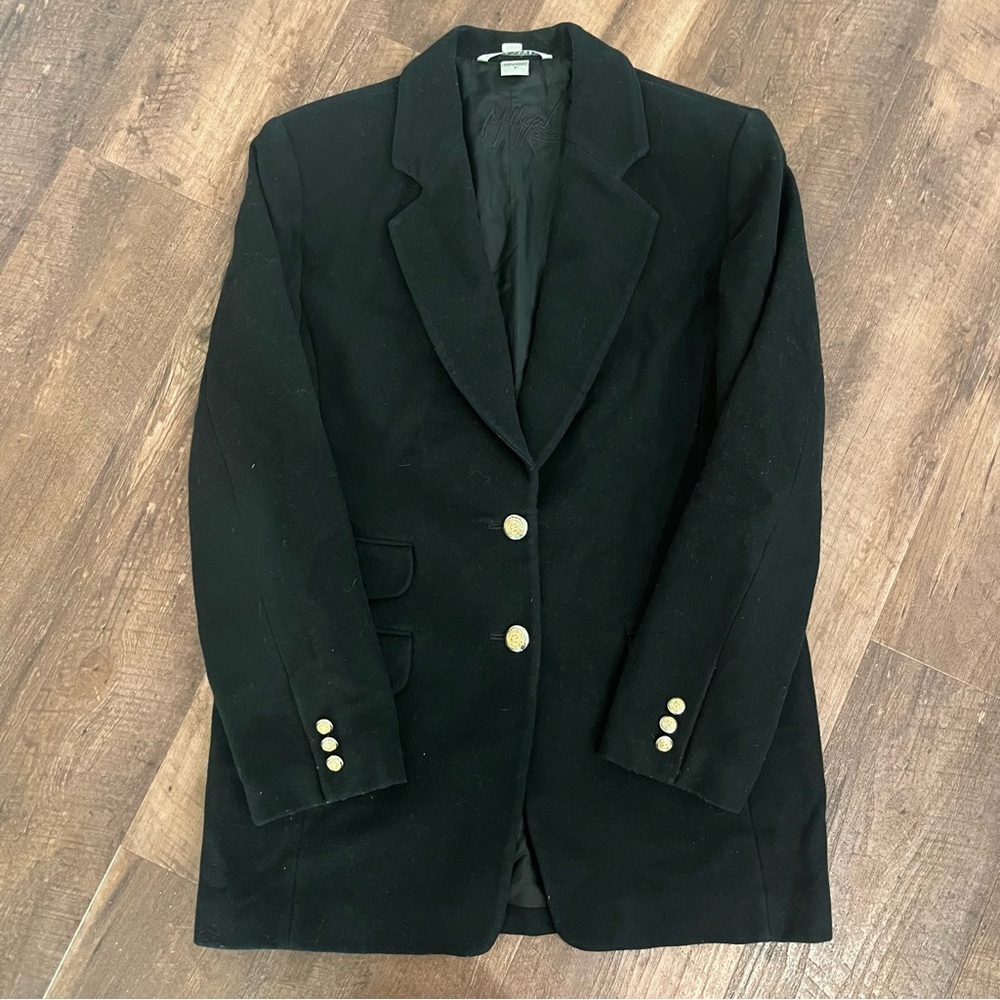 Vintage Peter Nygard Black Wool Blazer/Jacket